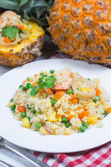 pineapple fried rice,Delicious homemade authentic Thai  fried rice