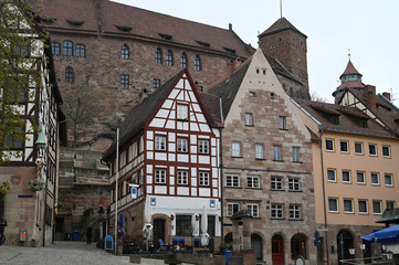 Fototapeta premium the medieval town of Nuremberg, Germany