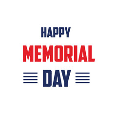 Obraz premium Happy Memorial Day Celebration Vector Template Design Illustration