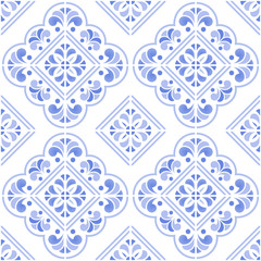 floral tile pattern vector