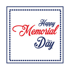 Happy Memorial Day Celebration Vector Template Design Illustration