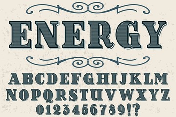 Font alphabet Script Typeface handcrafted handwritten vector label design