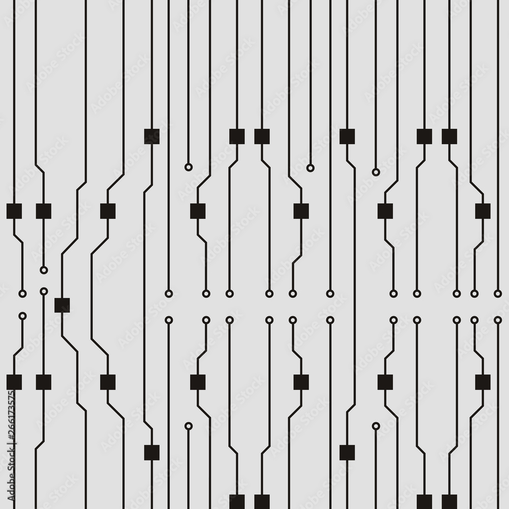 Poster vector circuit board background. abstract flat circuit board illustration