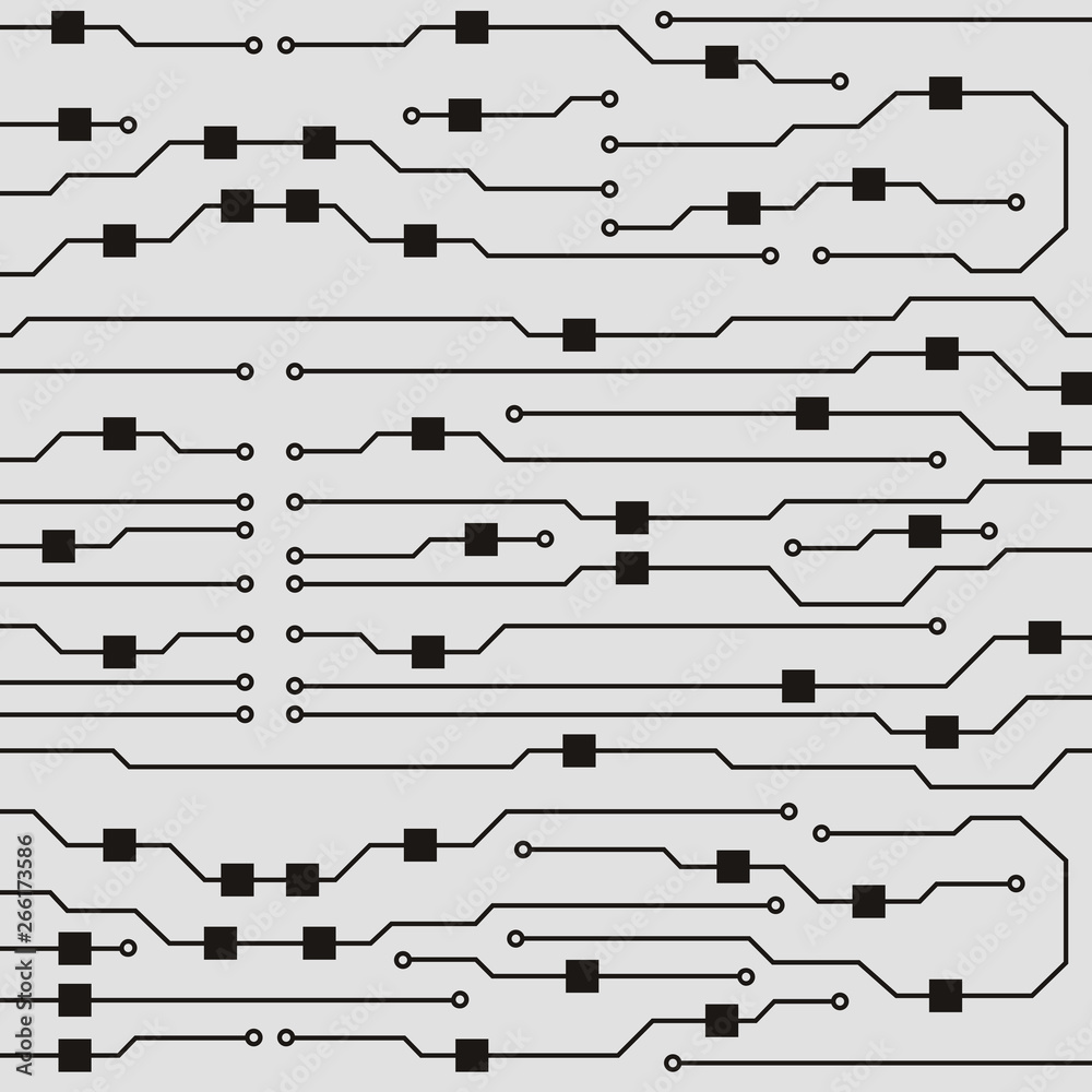 Aufkleber vector circuit board background. abstract flat circuit board illustration