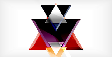 Triangle abstract background