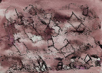 Texture watercolor cracked brown for background