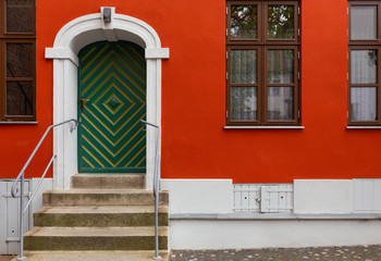 Stralsund. Traditional architecture of eastern Germany