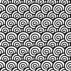 Greece vintage ethnic seamless pattern with sirls. Folk abstract repeating background texture