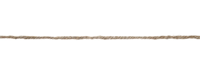 Naklejka premium Rope isolated on white background and texture, with clipping path