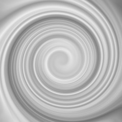 Abstract grey white monochrome swirl pattern background.