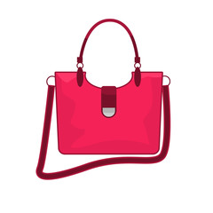 Modern and trendy Women bag icon. Vector illustration.