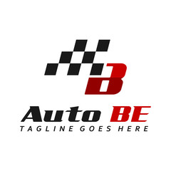 automotive logo design initial B