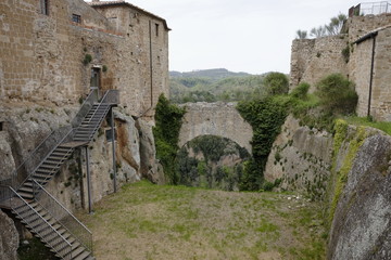 orsini fortress in sorano in tuscany