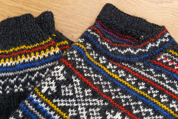 Teile eines klassischen Pullobers