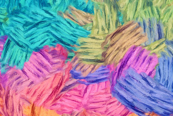 Abstract texture background. Digital painting in Vincent Van Gogh style artwork. Hand drawn artistic pattern. Modern art. Good for printed pictures, postcards, posters or wallpapers and textile print.