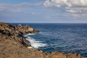 Fototapeta na wymiar Coast of Tenerife at the village of Poris de Abona