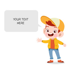 kid bubble chat vector illustration isolated