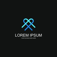 Obraz premium Logo set for technology modern