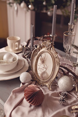 Christmas decoration festive table