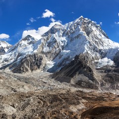 Everest and Nuptse, Nepal Himalayas mountains