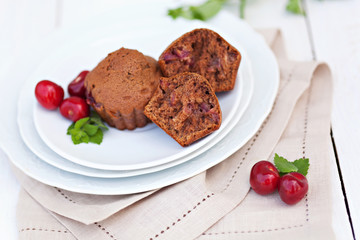 Home made chocolate muffins