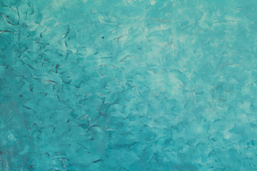 Grain blue paint wall background or texture 