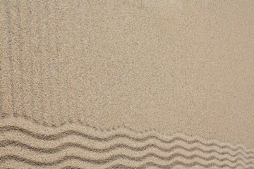 Sand with design and texture