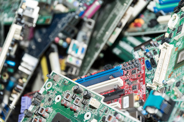 Mainboardsammlung - IT-Technologie Nahaufnahme