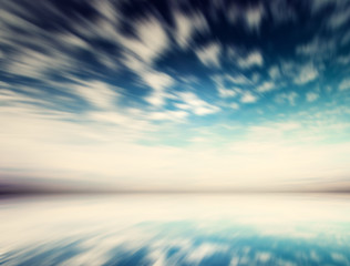 Bolivia sky and water mirror reflections