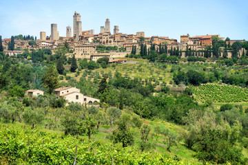 Fototapeta na wymiar Towers of San Gimignano