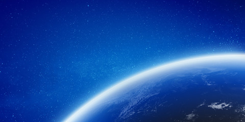 Planet Earth space horizon