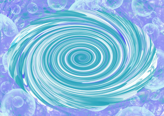 Fototapeta na wymiar spirale eau fond