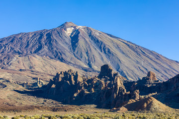 Pico del Teide is the highest peak in Spain. Tenerife, Canary Island.