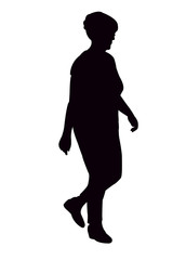 Fototapeta na wymiar woman body silhouette vector