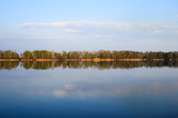 The photo of blue water island view