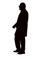 a man body silhouette vector