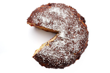 Homemade baking. Tasty, sweet homemade pastry cake.