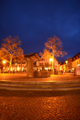 Heitersheim-Lindenplatz bei Nacht 