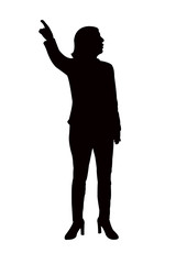a woman body silhouette vector