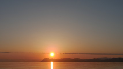 Fototapeta premium sunset on the sea
