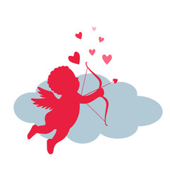 valentin2St. Valentine's Day - greeting card or banner. vector illustration isolated on a red background.