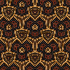 Abstract gold background. Fractal luxury art. Graphic painting golden artwork in oil imitation. Stock. Digital rich arabic texture. Wall art decor. Contemporary in modern style.