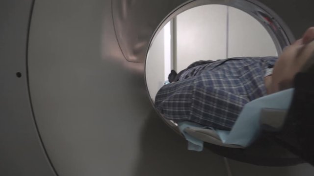 Mri (Ct) Scanning Process (Rolling With Patient) 4k