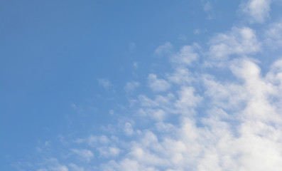 Blue sky with clouds