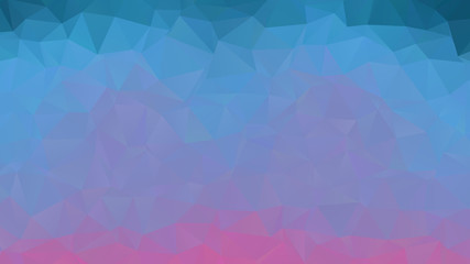 Blue and magenta abstract low poly backgound for modern design, vector illustration template