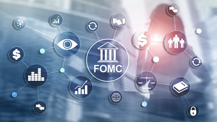 FOMC Federal Open Market Committee Government regulation Finance monitoring organisation. - obrazy, fototapety, plakaty