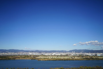 淀川の風景　高槻方面
