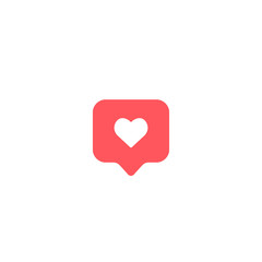 like icon heart comment symbol. vector illudtration on white background EPS10