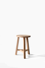 loft style chair on white background.  round chair isolated