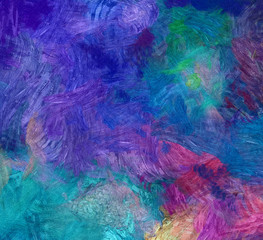 Fototapeta na wymiar Abstract artistic background pattern for creating creative wall art decor, design card, banners, flyers or textile and fabric prints. Impressionism oil paint drawing. Handmade beautiful texture.